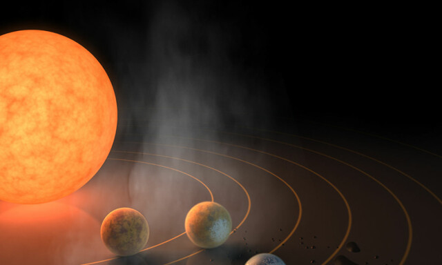 image: NASA: Har funnet et solsystem med planeter som ligner jorda